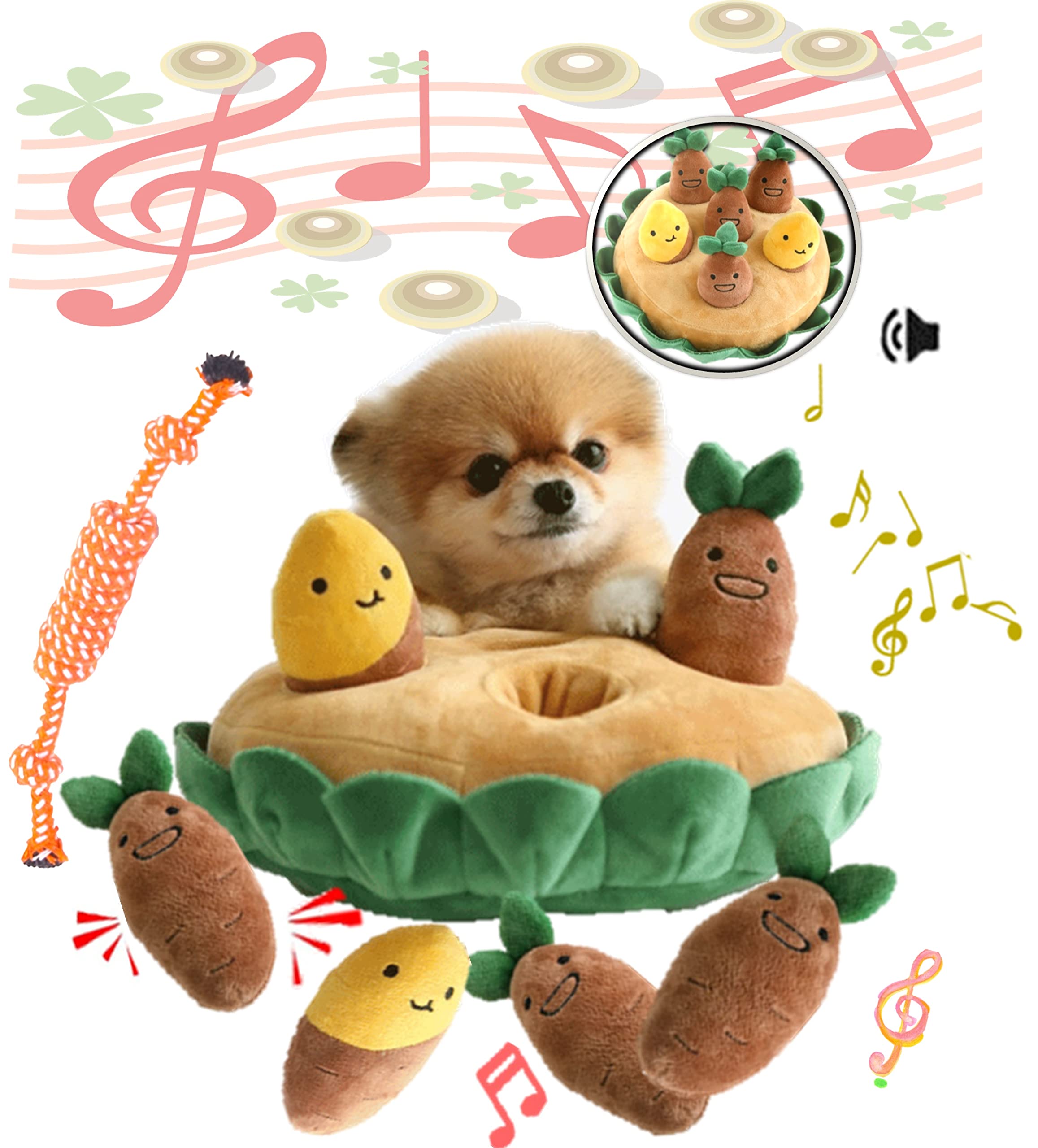 Amazon | Bluestarz13923 犬 おもちゃ ノーズワーク さつまいも畑 犬の